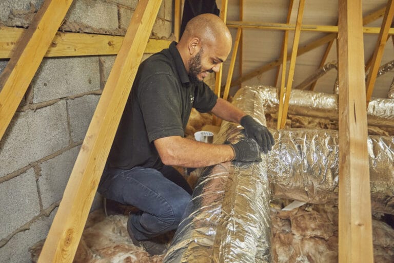 3 Chestnut Way, Loddeswell, for Unico. 3rd Oct 2022. Installing The Unico System in a loft