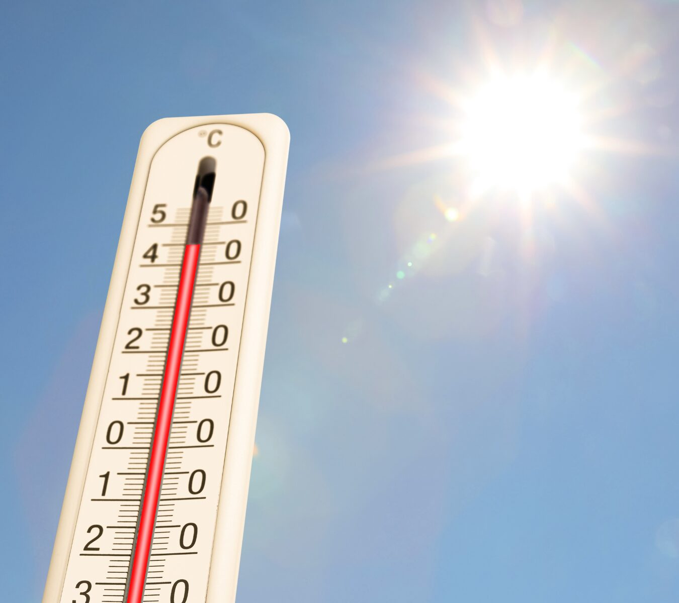 High temperatures in UK summers